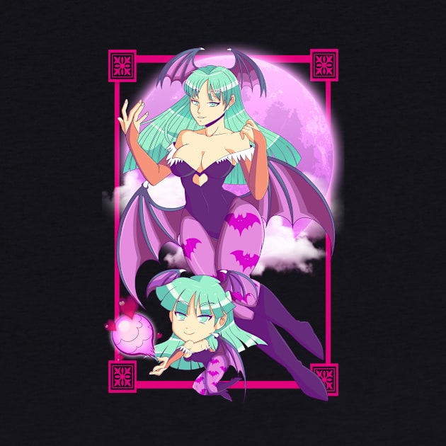 Morrigan & Chibi Morrigan by SenpaiLove